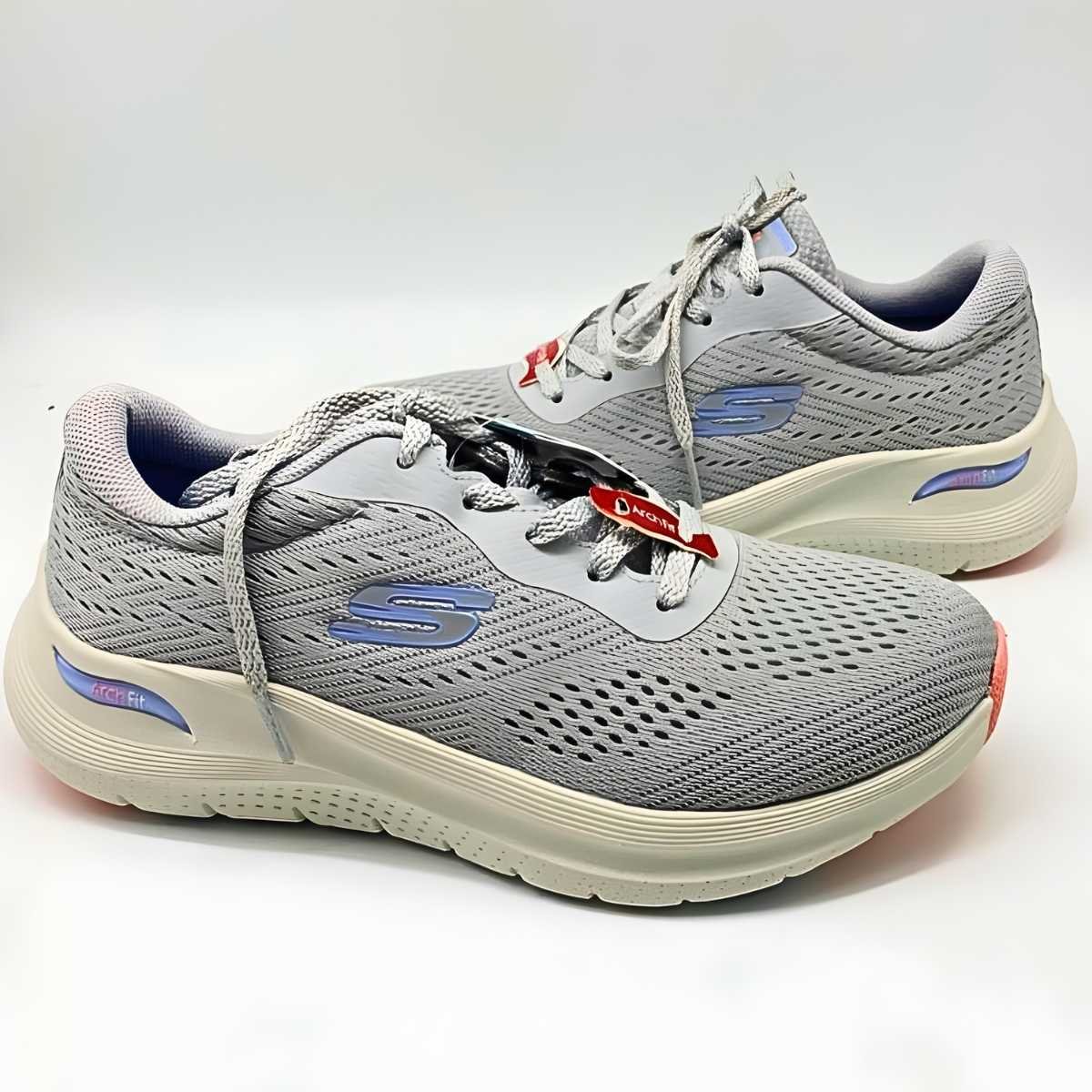 Tênis Feminino Skechers Fit 2.0 Estilo Conforto Leve 150051 Cinza 4