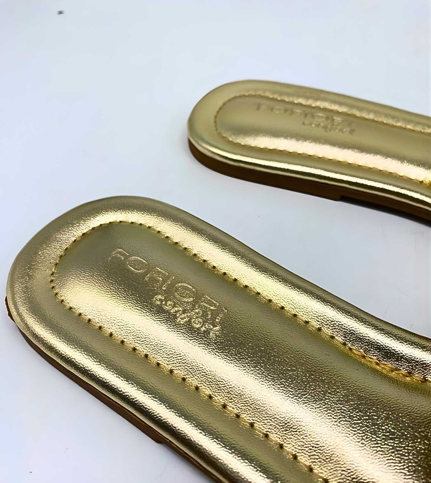 Sandália Feminina Fofiori Palha Rasteirinha Estilo Leve Fr520 Bege 5