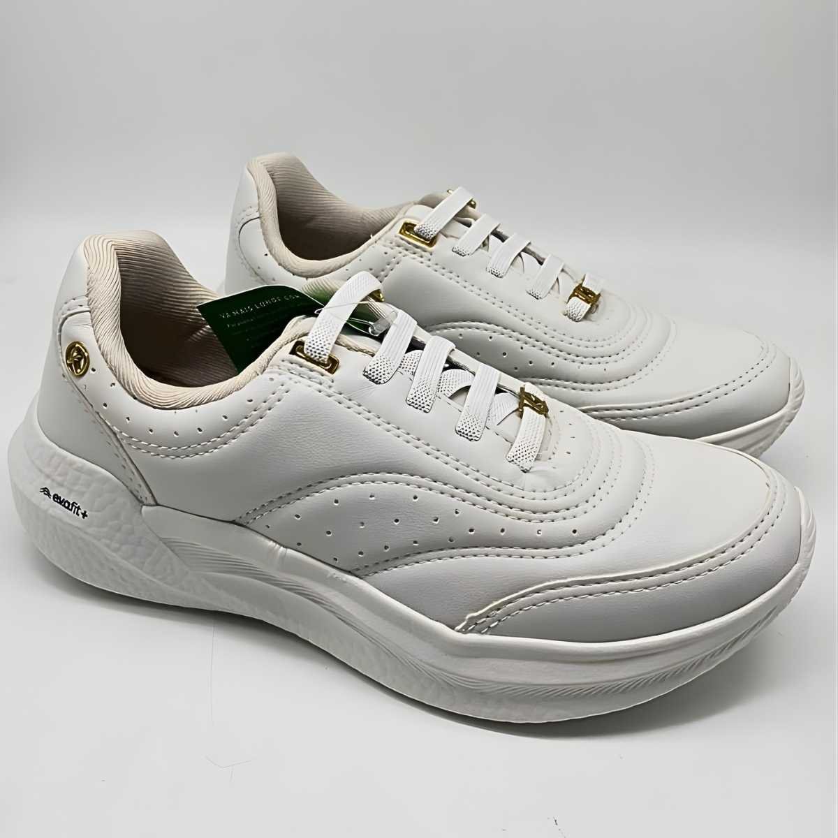 Tênis Feminino Kolosh Estilo Conforto Casual Ultraleve E0561 Branco 3