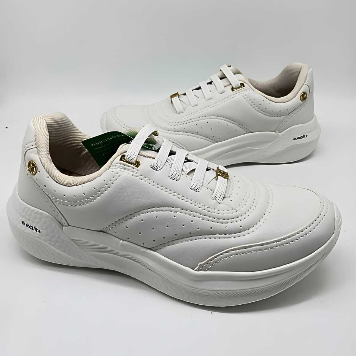 Tênis Feminino Kolosh Estilo Conforto Casual Ultraleve E0561 Branco 4