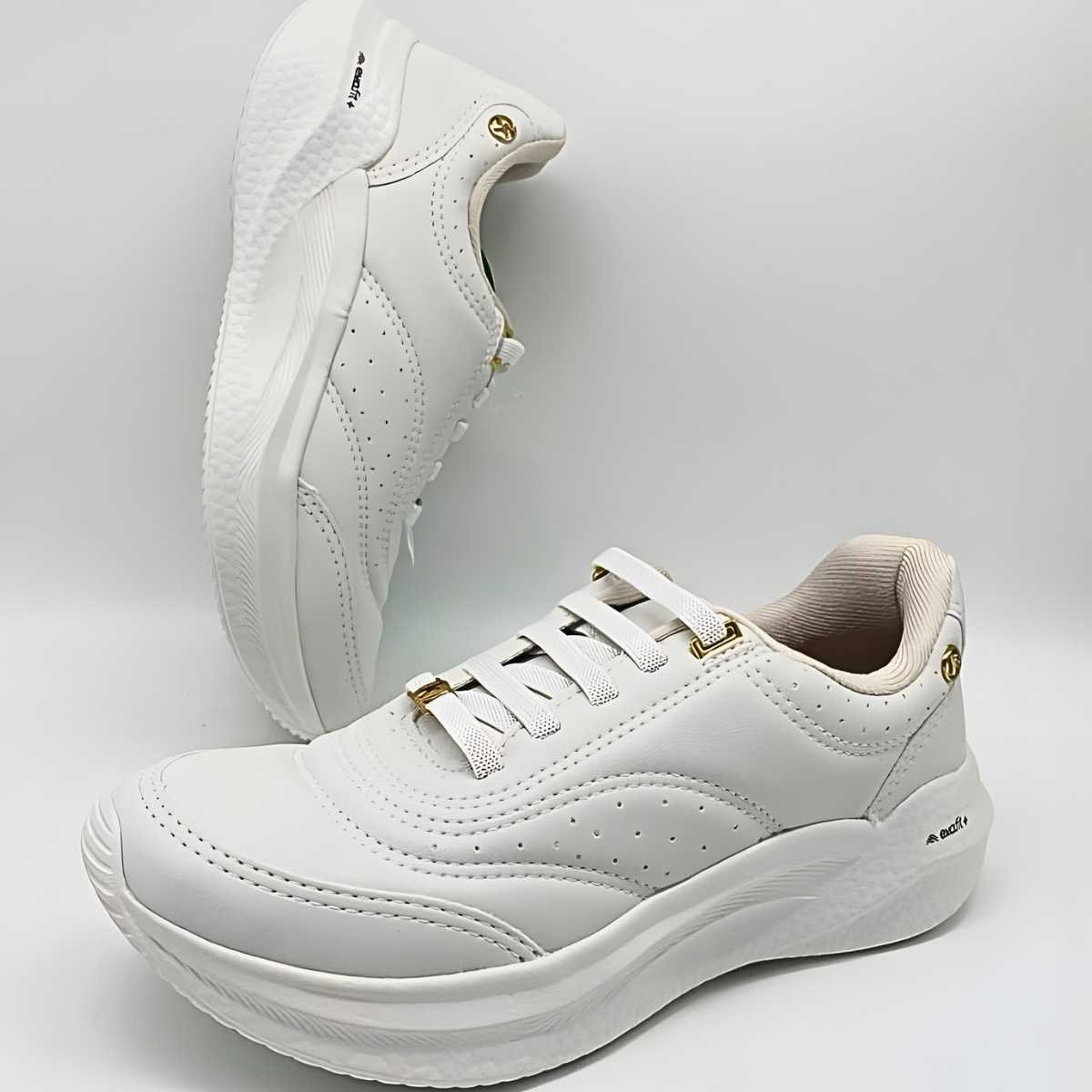 Tênis Feminino Kolosh Estilo Conforto Casual Ultraleve E0561 Branco 7