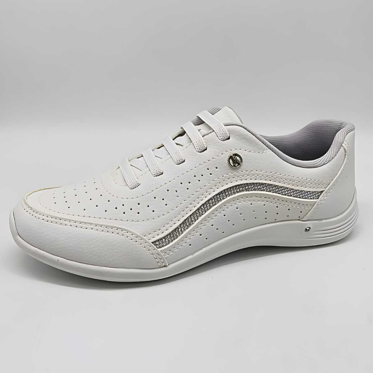 Tênis Feminino Kolosh Strass Estilo Conforto Leve C3184a Branco 2