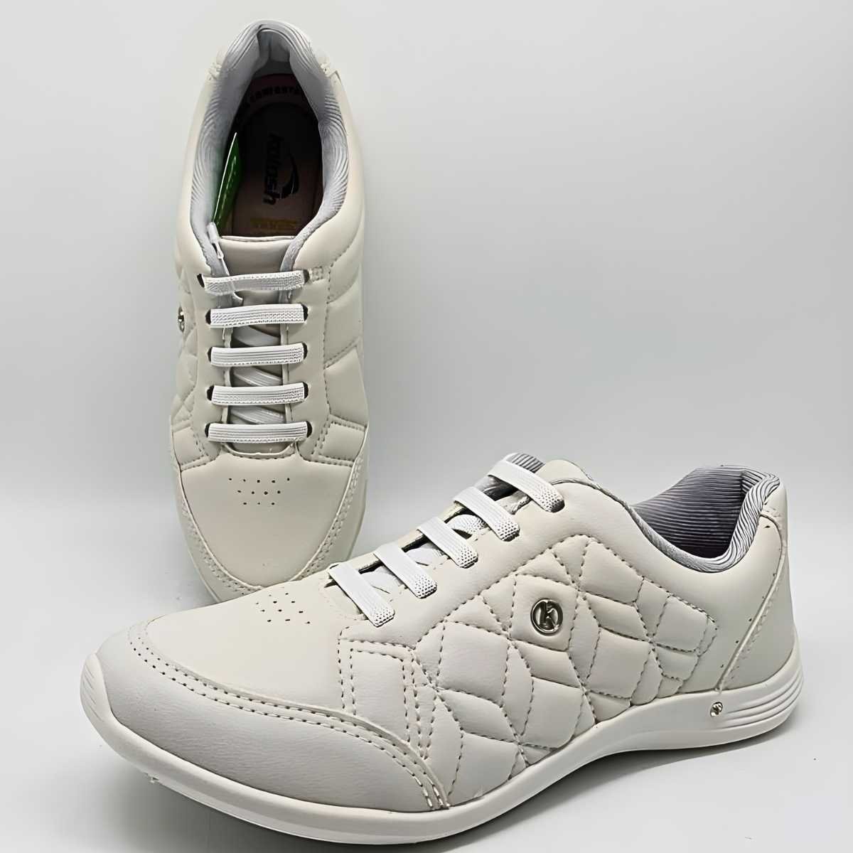 Tênis Feminino Kolosh Estilo Conforto Leve Casual C3185 Branco 8