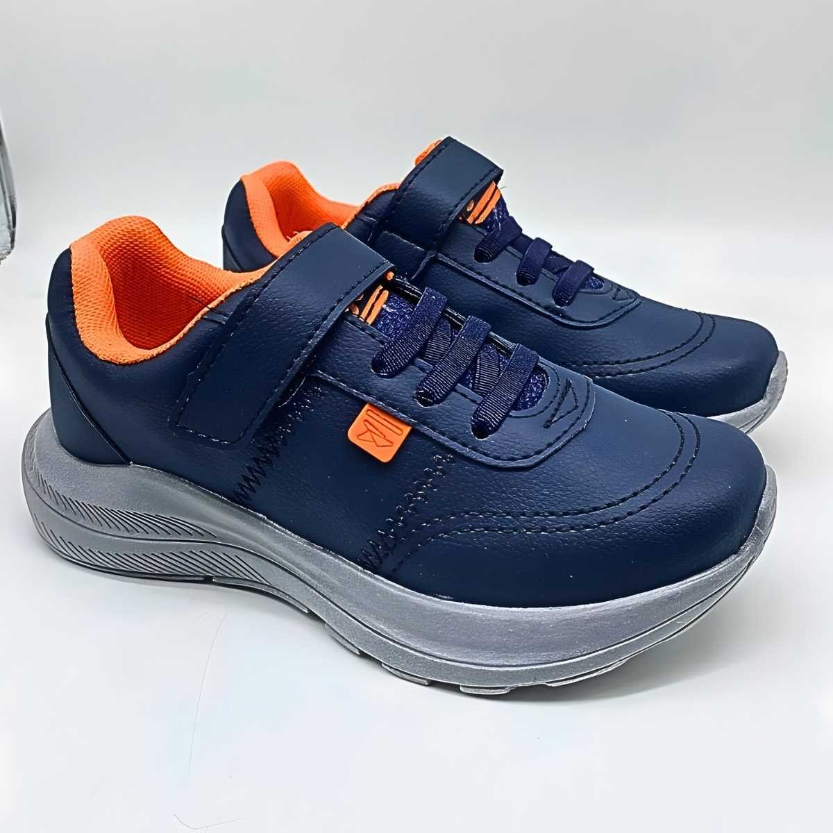 Tênis Menino Jet Kids Infantil Jogging Velcro Conforto 62.120 Azul Marinho 3