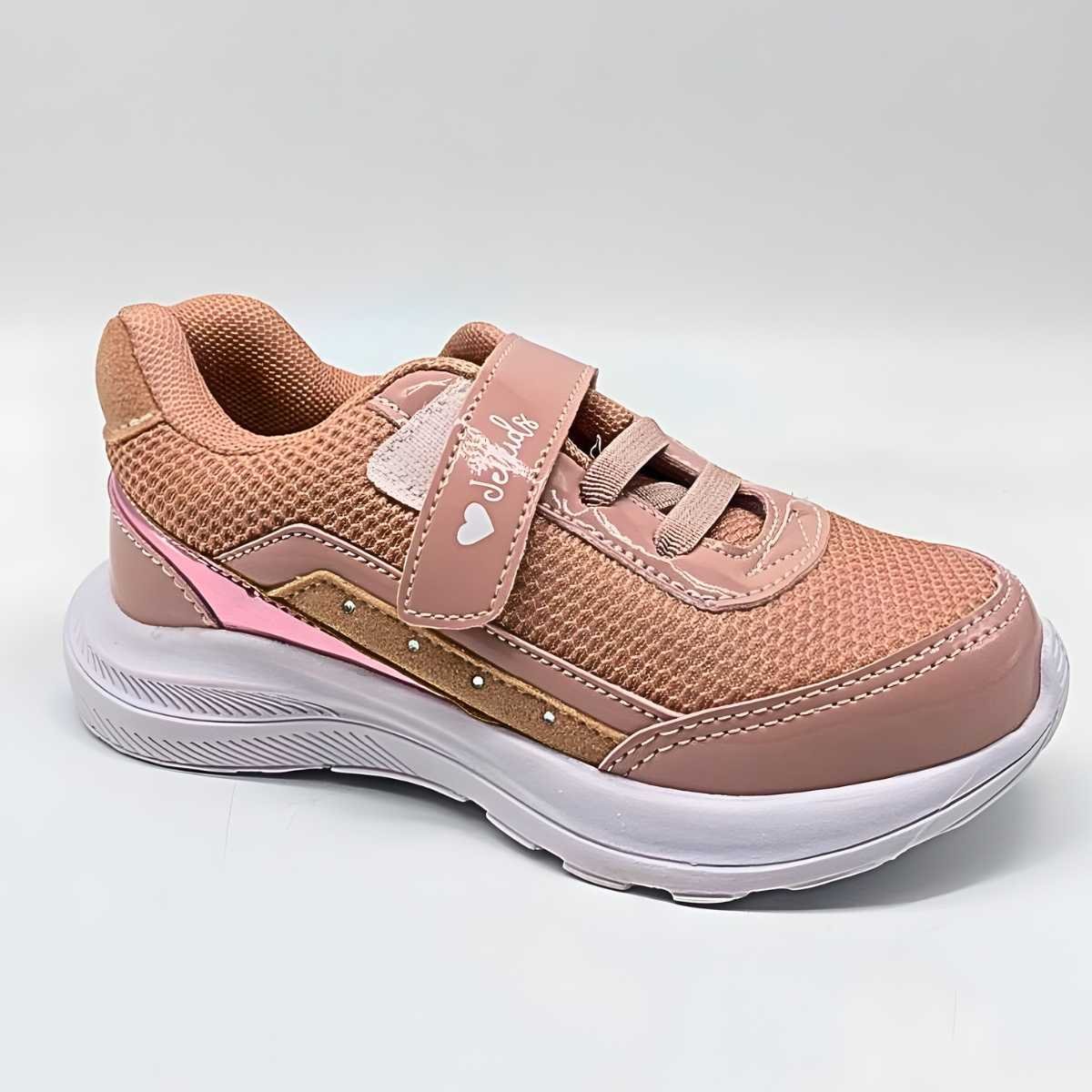 Tênis Menina Jet Kids Infantil Velcro Estilo Conforto 20.054