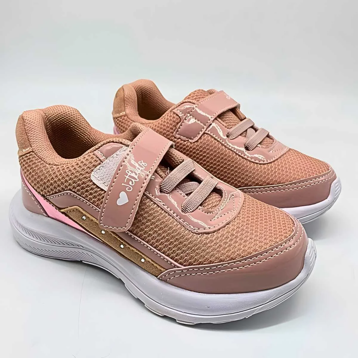 Tênis Menina Jet Kids Infantil Velcro Estilo Conforto 20.054 Rose 3