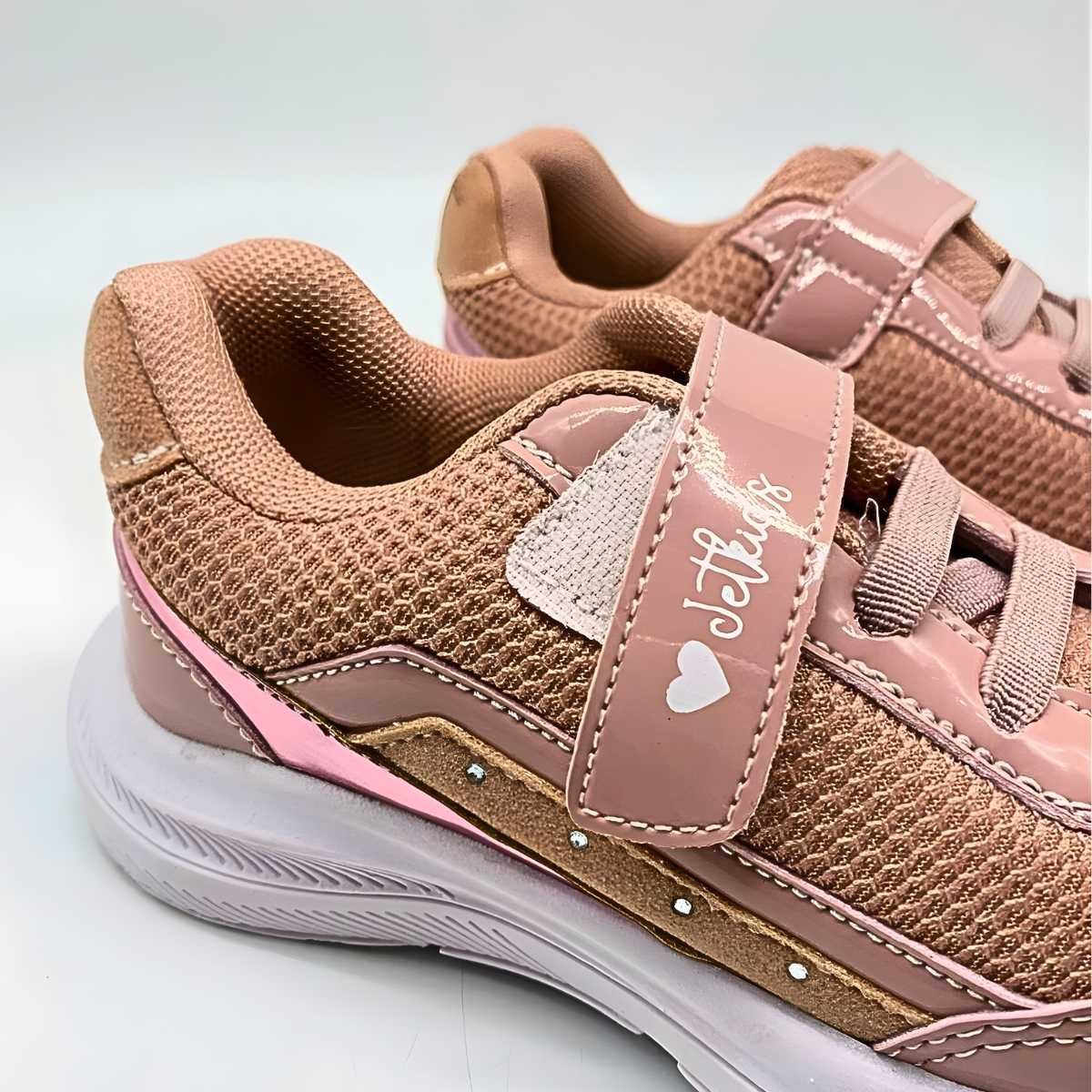Tênis Menina Jet Kids Infantil Velcro Estilo Conforto 20.054 Rose 4