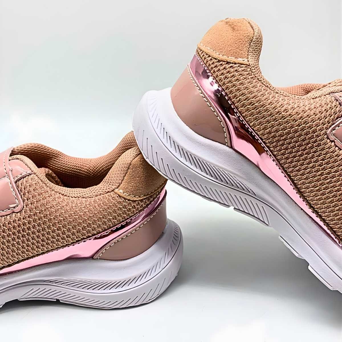 Tênis Menina Jet Kids Infantil Velcro Estilo Conforto 20.054 Rose 7