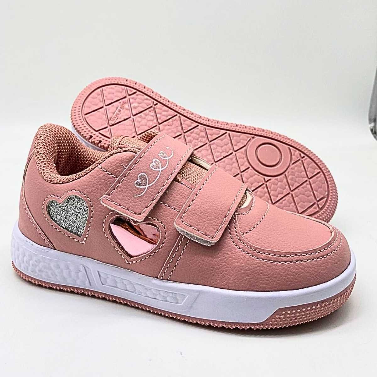 Tênis Menina Ns Via Vip Infantil Velcro Estilo Conforto Vv2822 Rosa 6