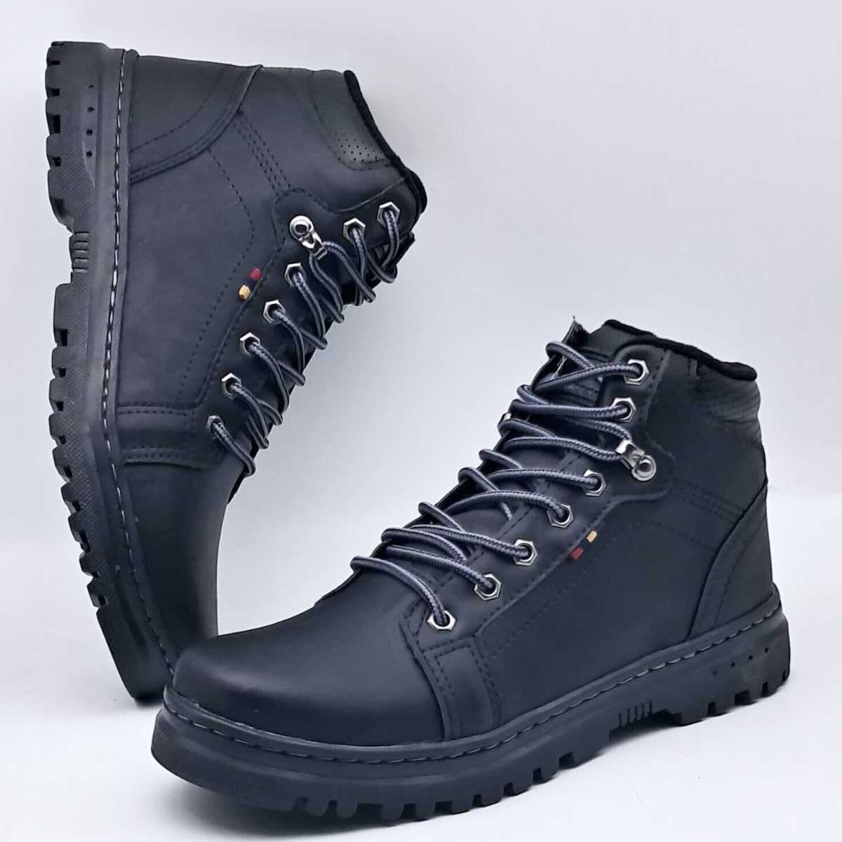 Bota Masculina Adventure Trilha Confortável Resistente 0112a Preto 3