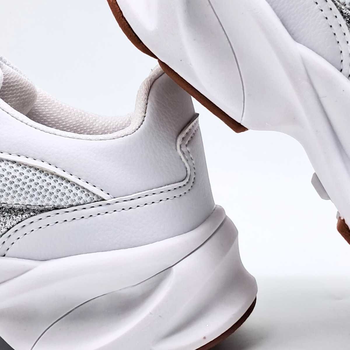 Tênis Feminino Jogging Conforto Leve Estilo Casual 02412/37 Branco 5