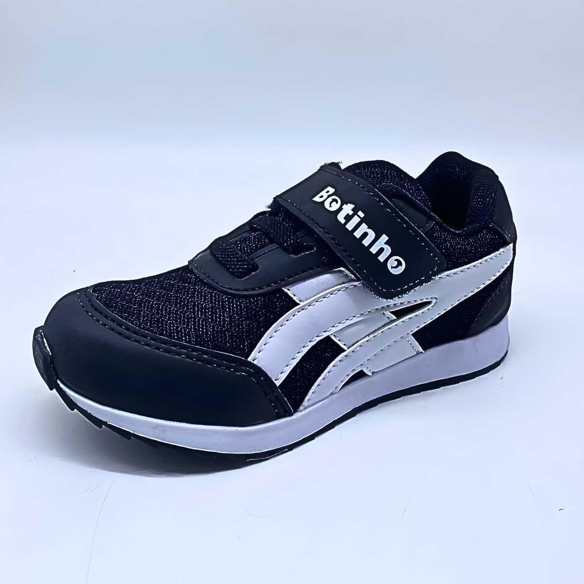 Tênis Infantil Botinho Menino Estilo Conforto Leve Bt704 Preto 2