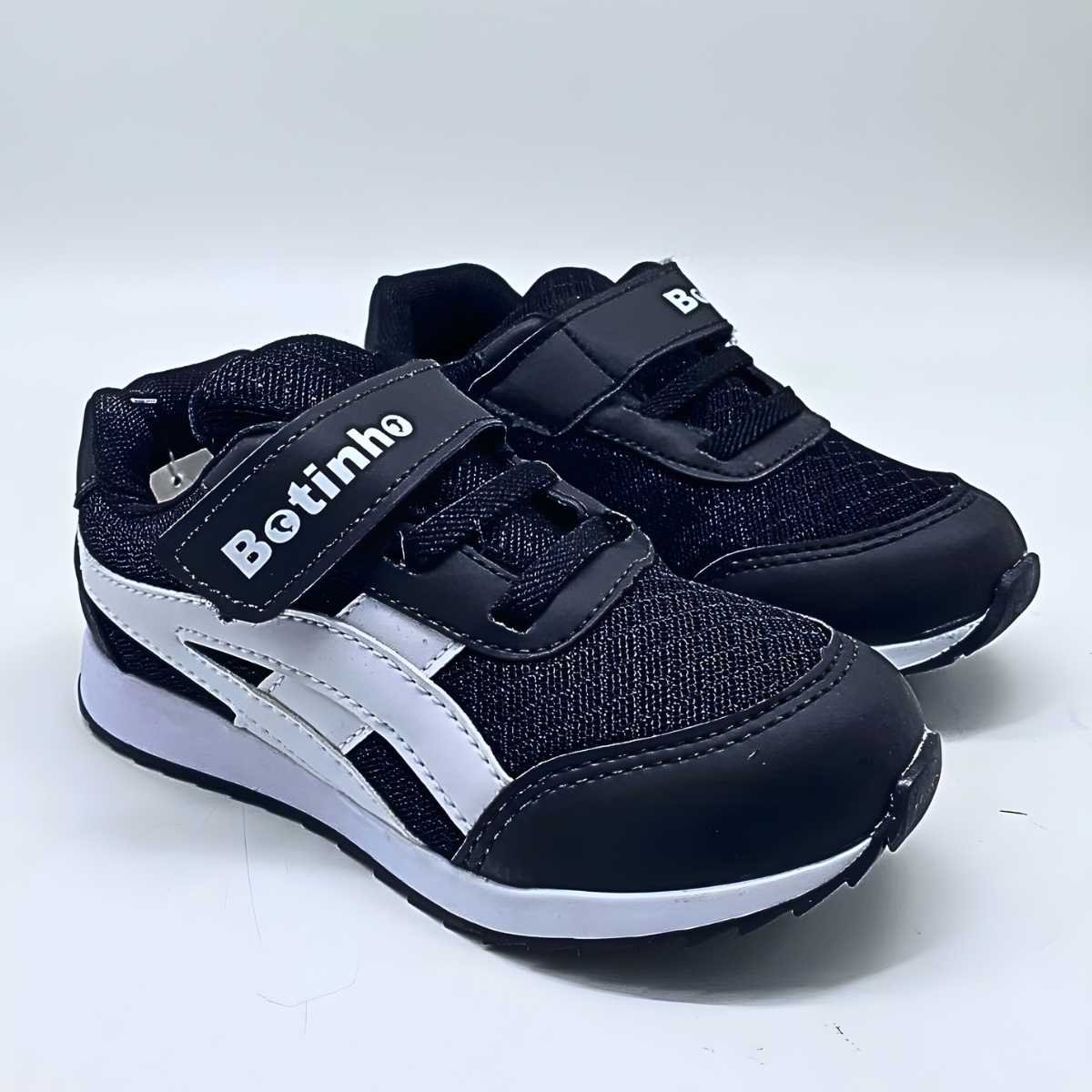 Tênis Infantil Botinho Menino Estilo Conforto Leve Bt704 Preto 3