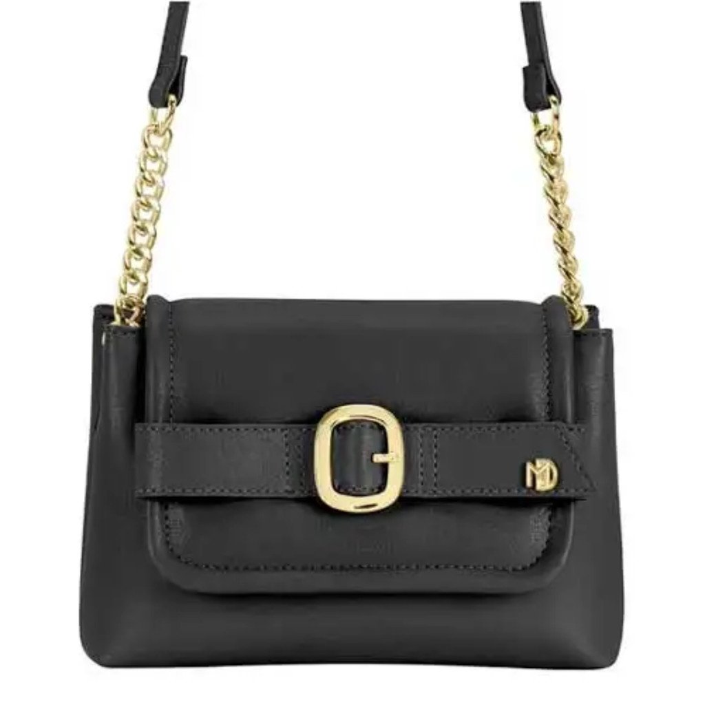 Bolsa Modare Preta Napa Soft Elegancia Moderna