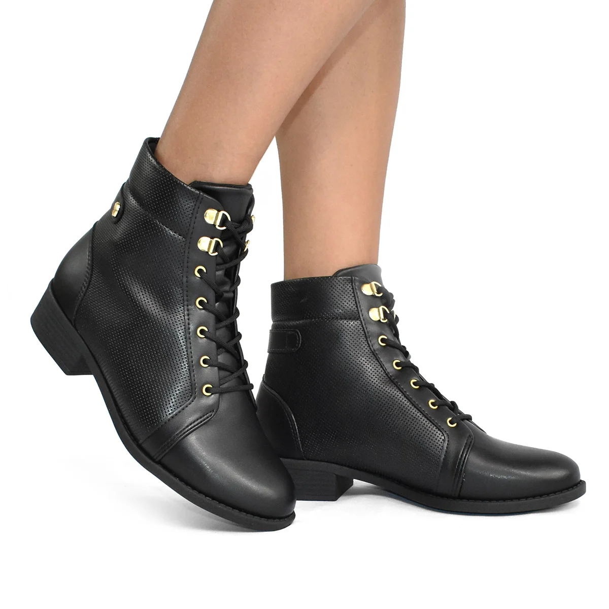 Coturno Modare Feminino Preto Cadarco Conforto Casual Preto 2