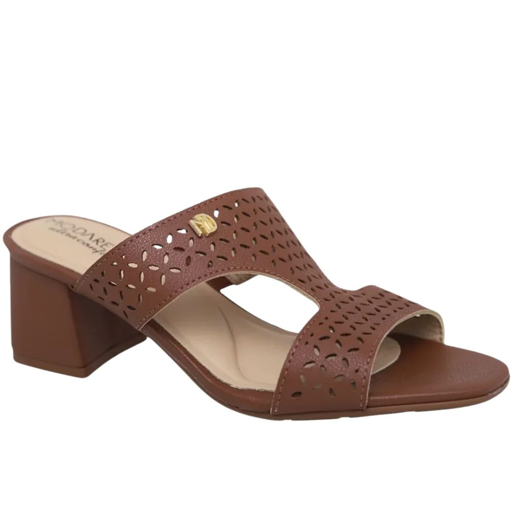 Modare Tamanco Floather Avela Conforto e Estilo Avelã 4