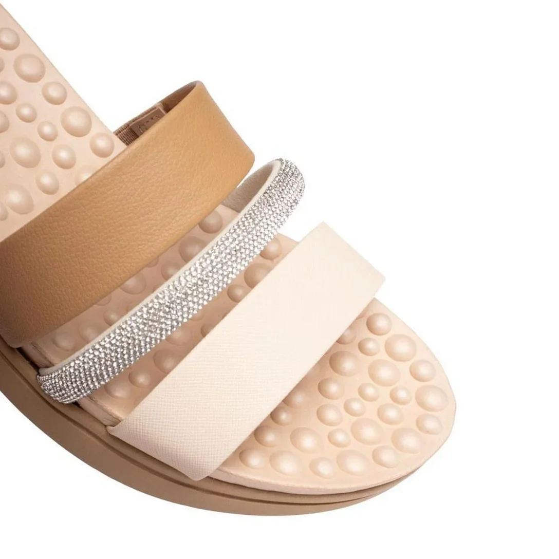 Modare Tamanco Elegante Creme Cinza Branco Off Bege 6