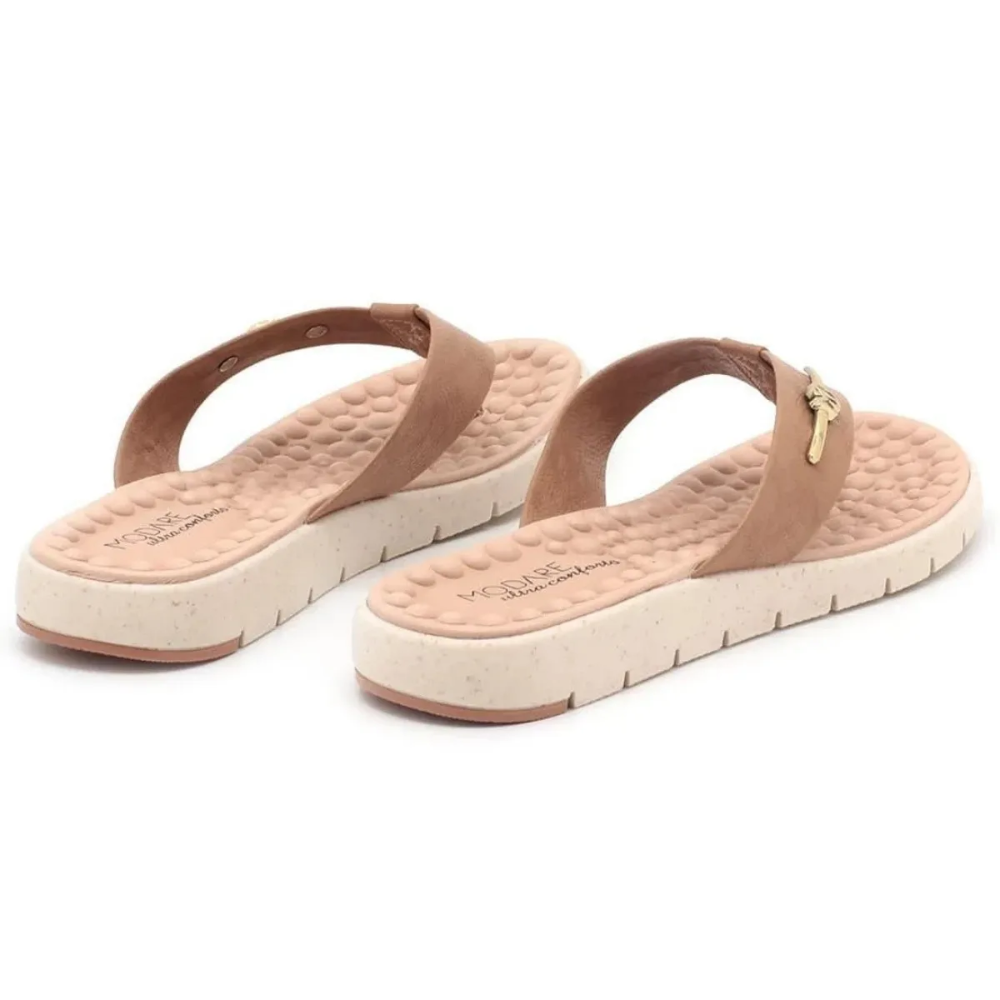 Sandalia Feminina Modare Chinelo De Dedo Napa Bege 7162217 Nude 4