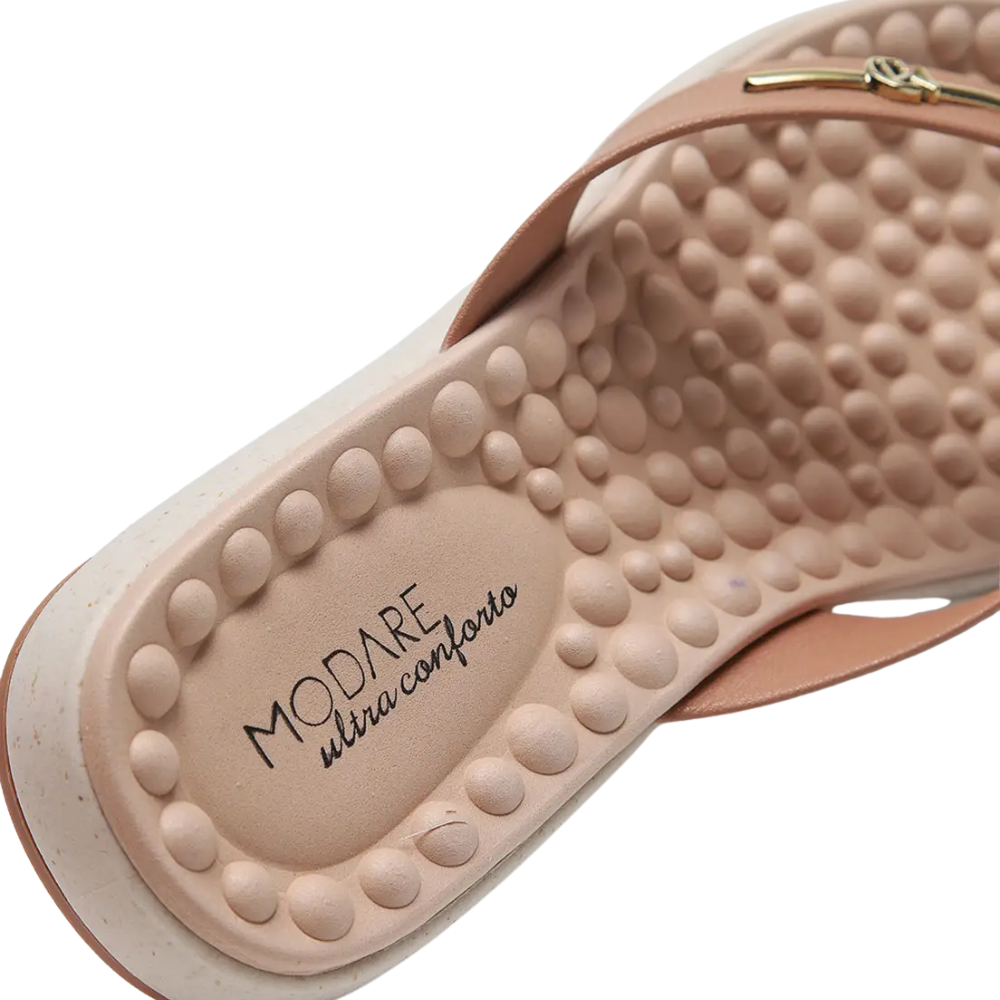 Sandalia Feminina Modare Chinelo De Dedo Napa Bege 7162217 Nude 5