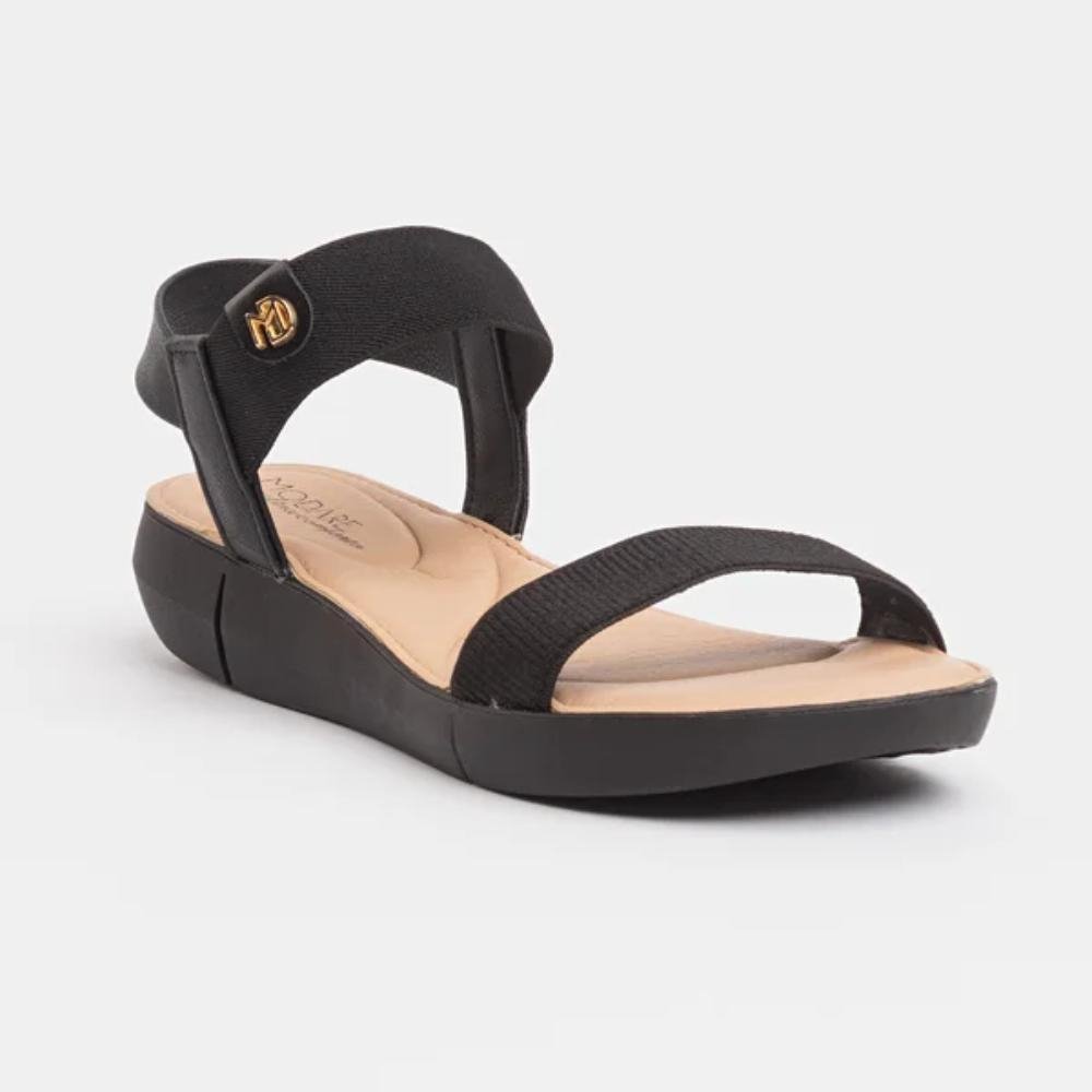 Sandalia Feminina Pratica Modare Preto Confortavel 7199102