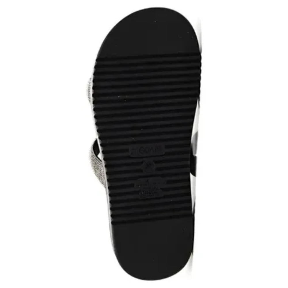 Sandalia Feminina Modare Papete Strass Preto  Preto 6