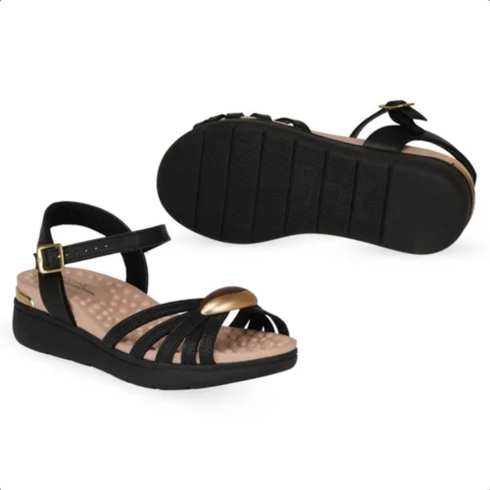 Sandalia Feminina Modare Preto Casual Ultraconforto Preto 3