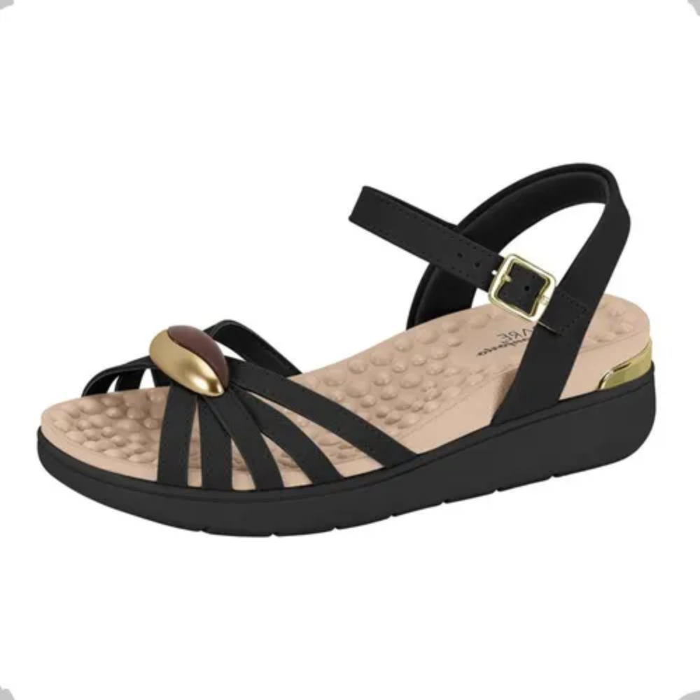 Sandalia Feminina Modare Preto Casual Ultraconforto Preto 5