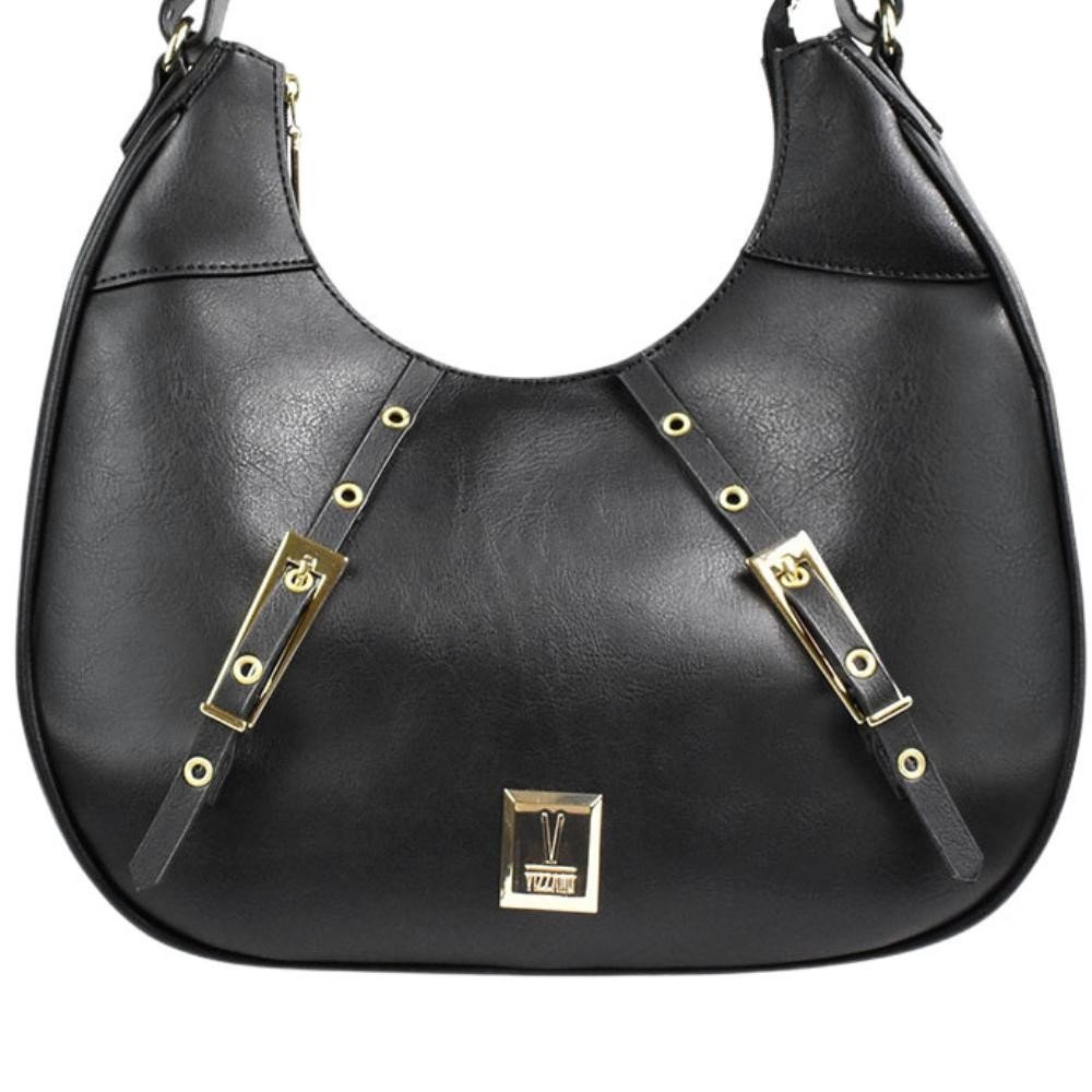 Bolsa Vizzano Napa Soft Preta Elegancia Essencial Preto 2