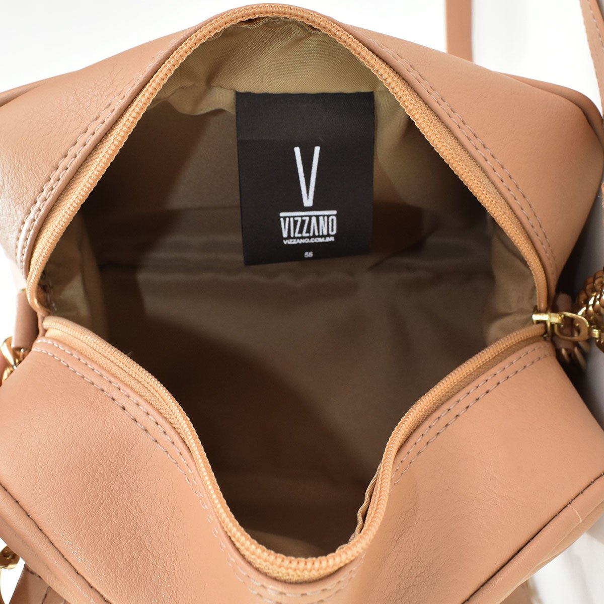 Bolsa Vizzano Napa Soft Nude Elegancia Nude 6