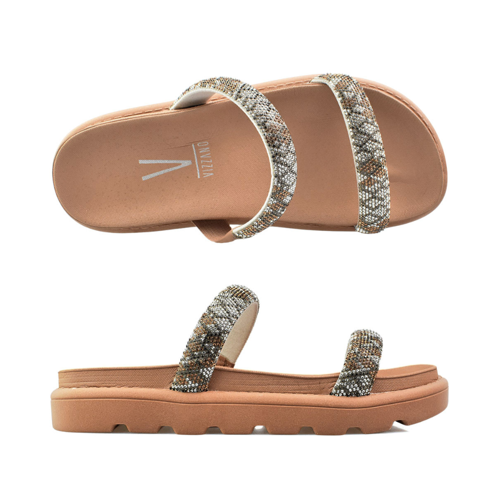 Papete Vizzano Pedraria Elegancia Tratorada Feminina Branco Off/Cristal/Nude 7