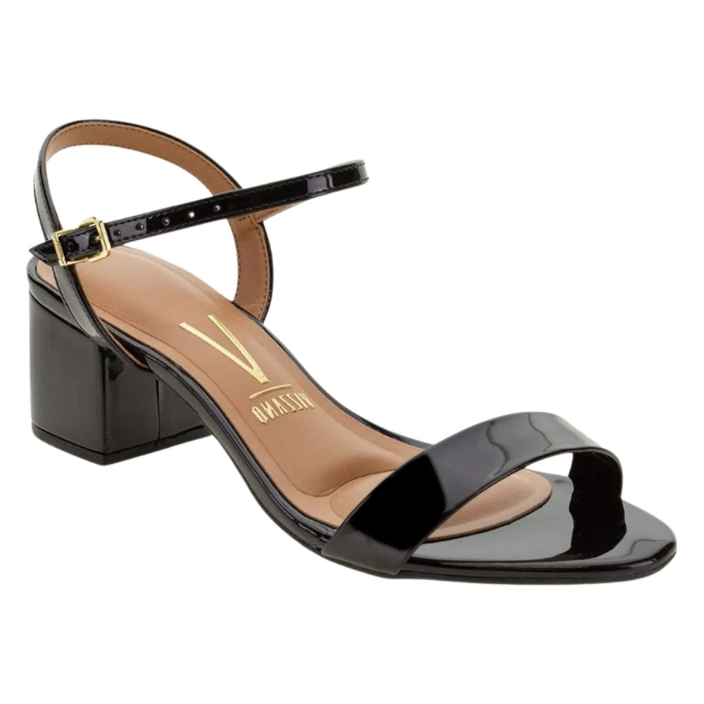 Sandalia Vizzano Casual Salto Medio Feminina Preto 