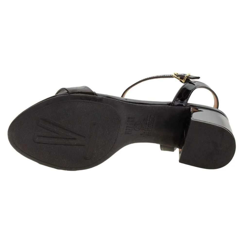 Sandalia Vizzano Casual Salto Medio Feminina Preto  Preto 6