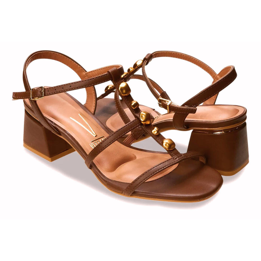 Sandalia Vizzano Pelica Elegante Conforto Moca Mocca 6