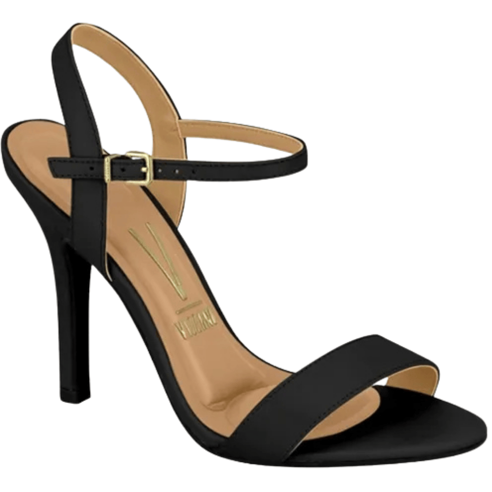 Sandalia Vizzano Salto Fino Elegancia Preta