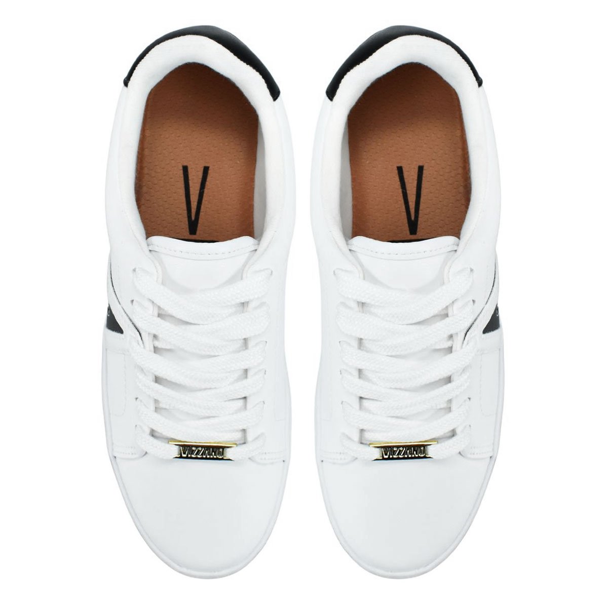 Sapato Casual Feminino Tenis Vizzano Branco Branco 2