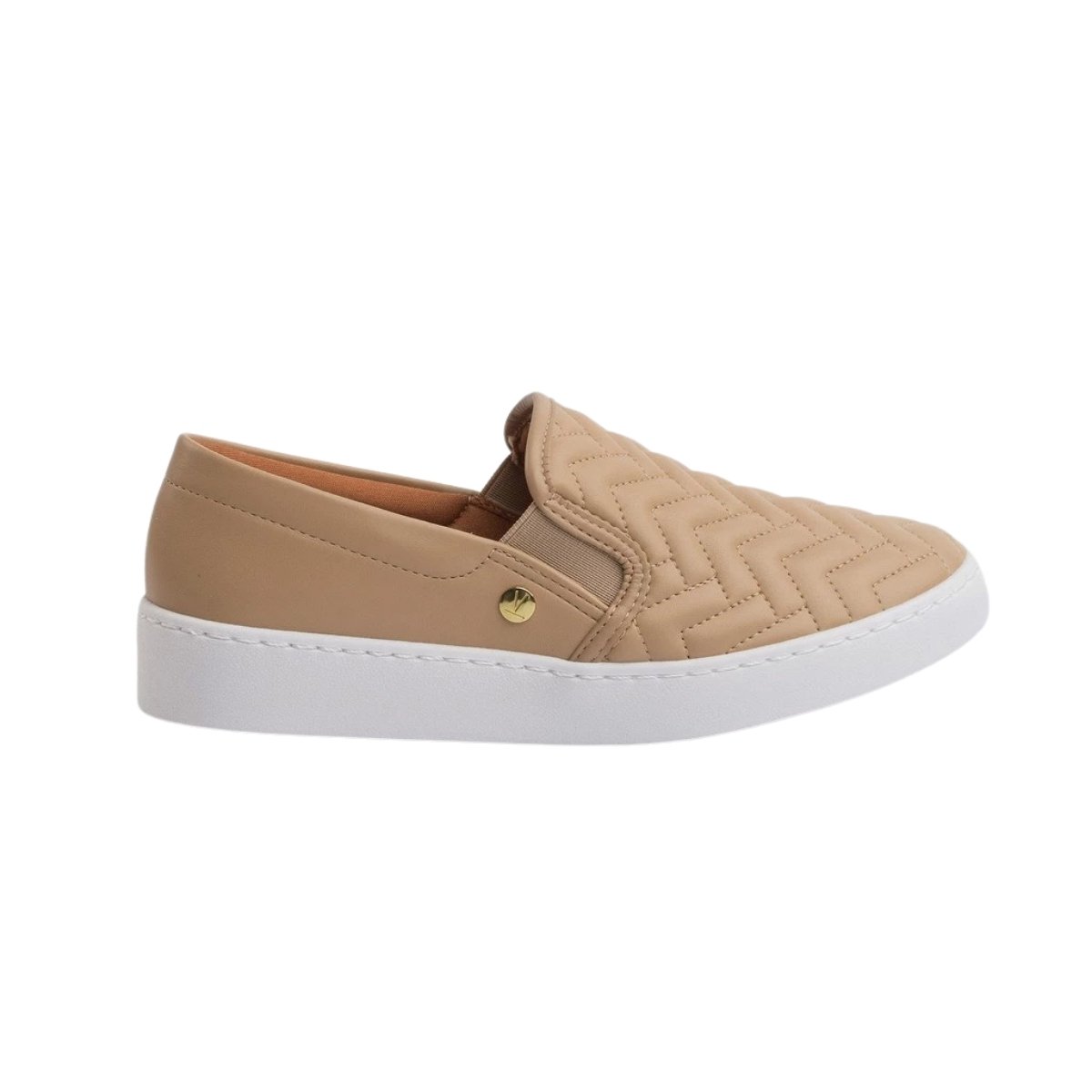 Vizzano Tenis Slip On Bege Conforto e Estilo Bege 2