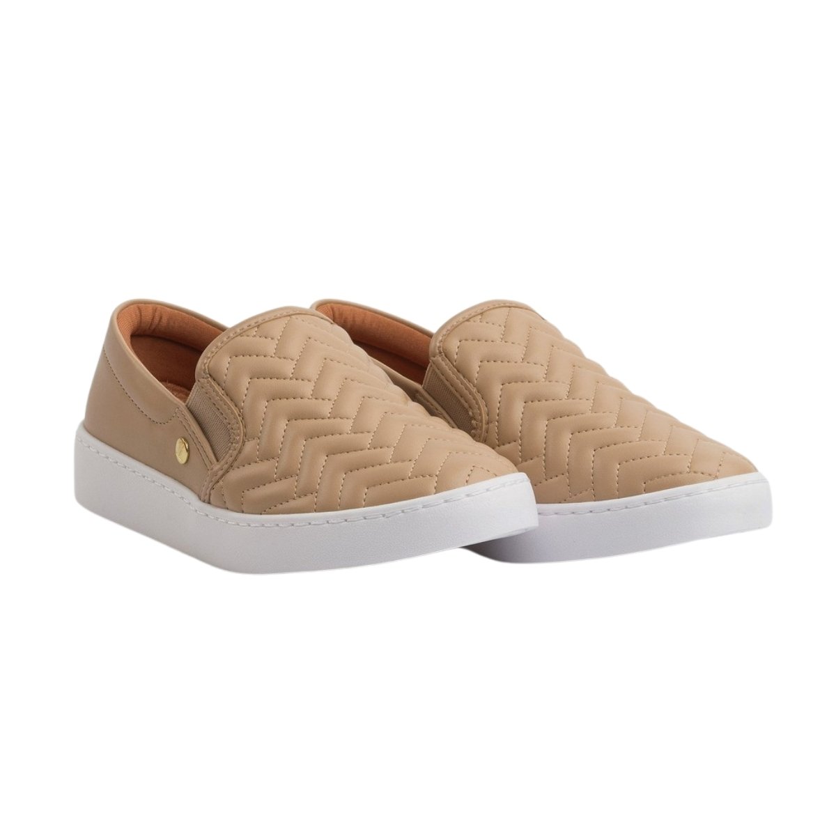Vizzano Tenis Slip On Bege Conforto e Estilo Bege 3