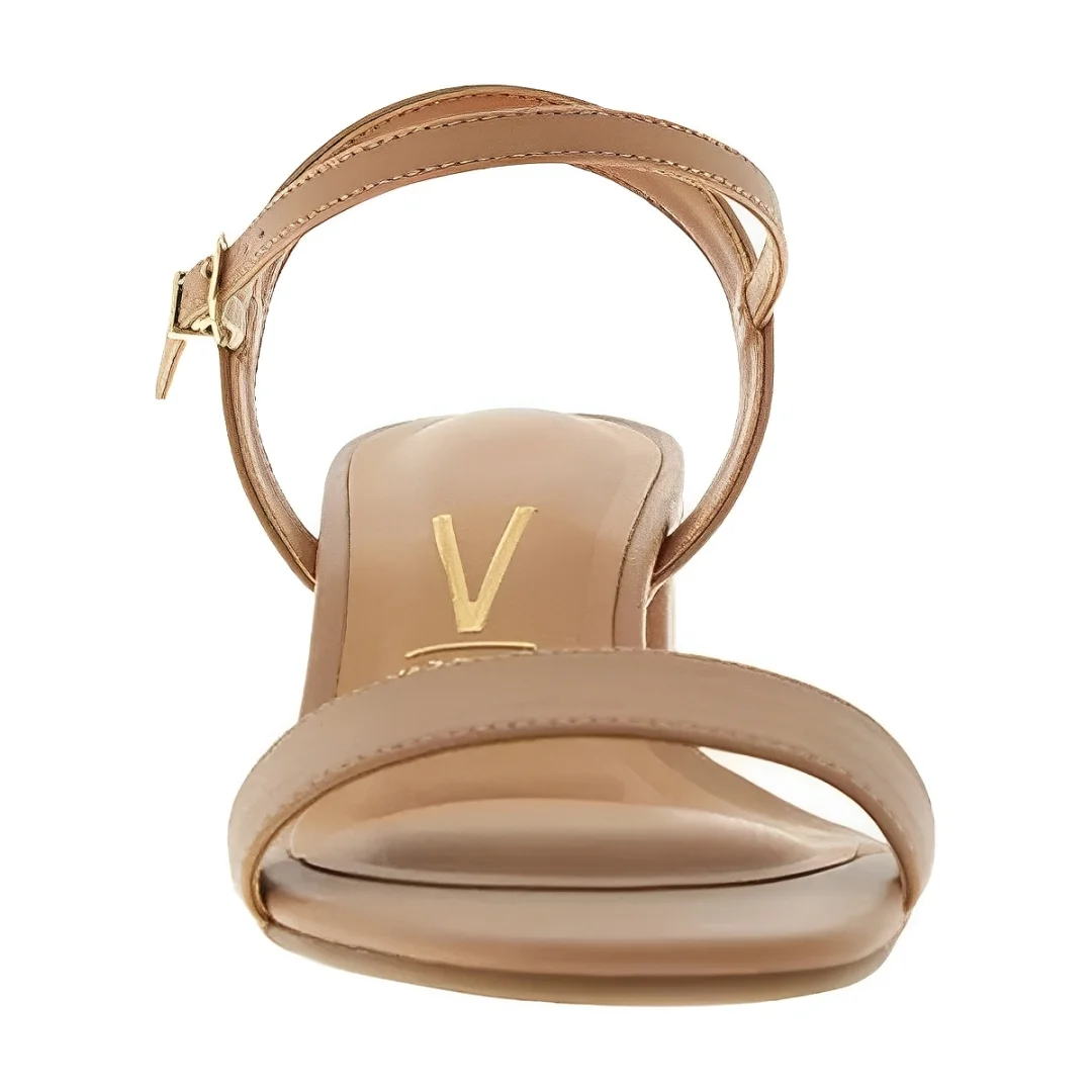 Sandalia Vizzano Bloco Fivela Nude Elegancia Conforto Bege 3