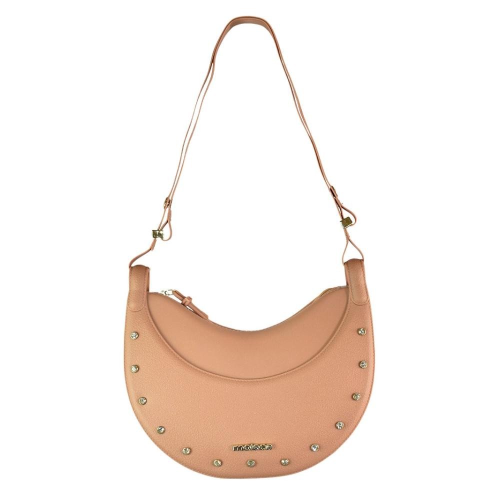 Bolsa Moleca Transversal Curvada Feminina Nude