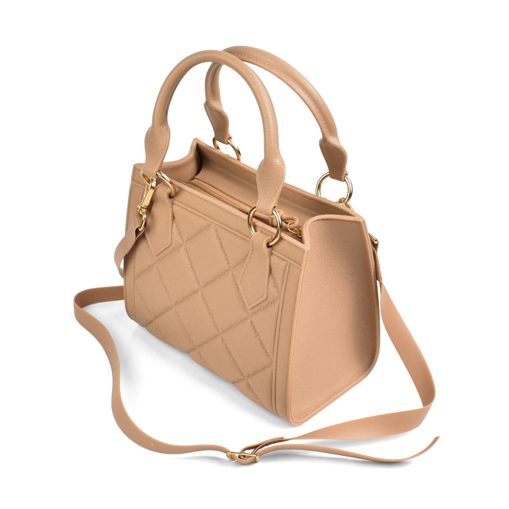 Bolsa Moleca PVC Nude Elegancia Versatil Nude 3