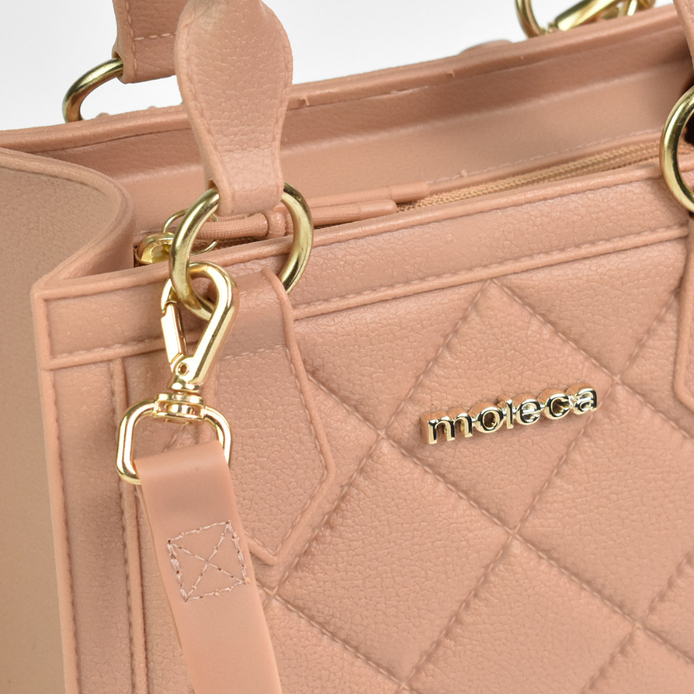 Bolsa Moleca PVC Nude Elegancia Versatil Nude 4