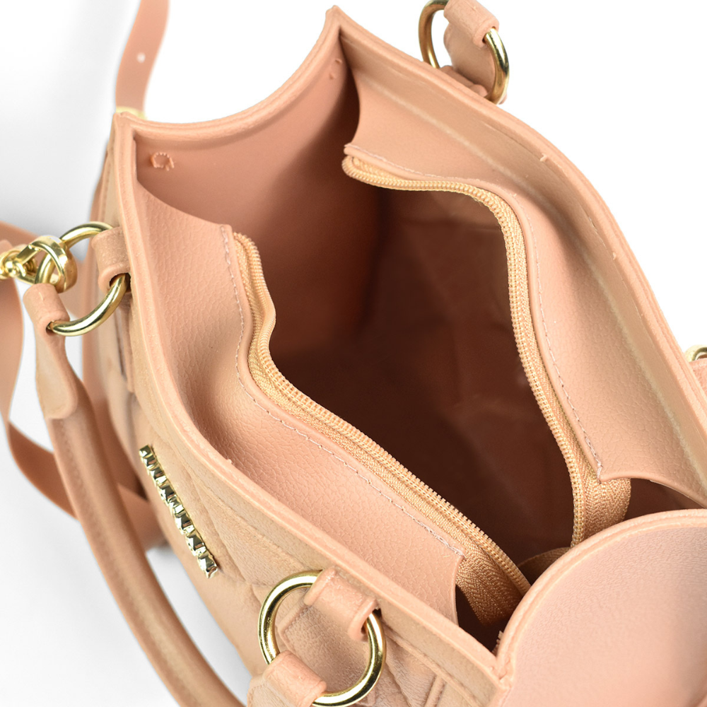 Bolsa Moleca PVC Nude Elegancia Versatil Nude 6