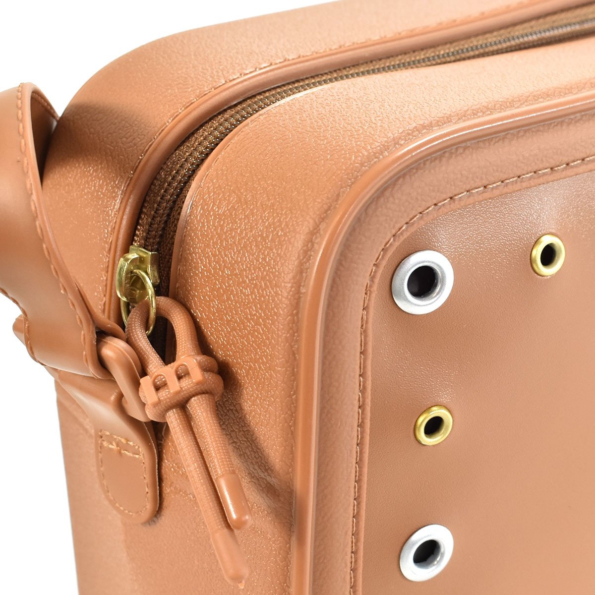 Bolsa Moleca PVC Napa Camel Elegancia Moderna Camel 5