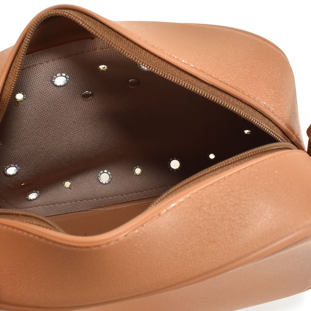 Bolsa Moleca PVC Napa Camel Elegancia Moderna Camel 6