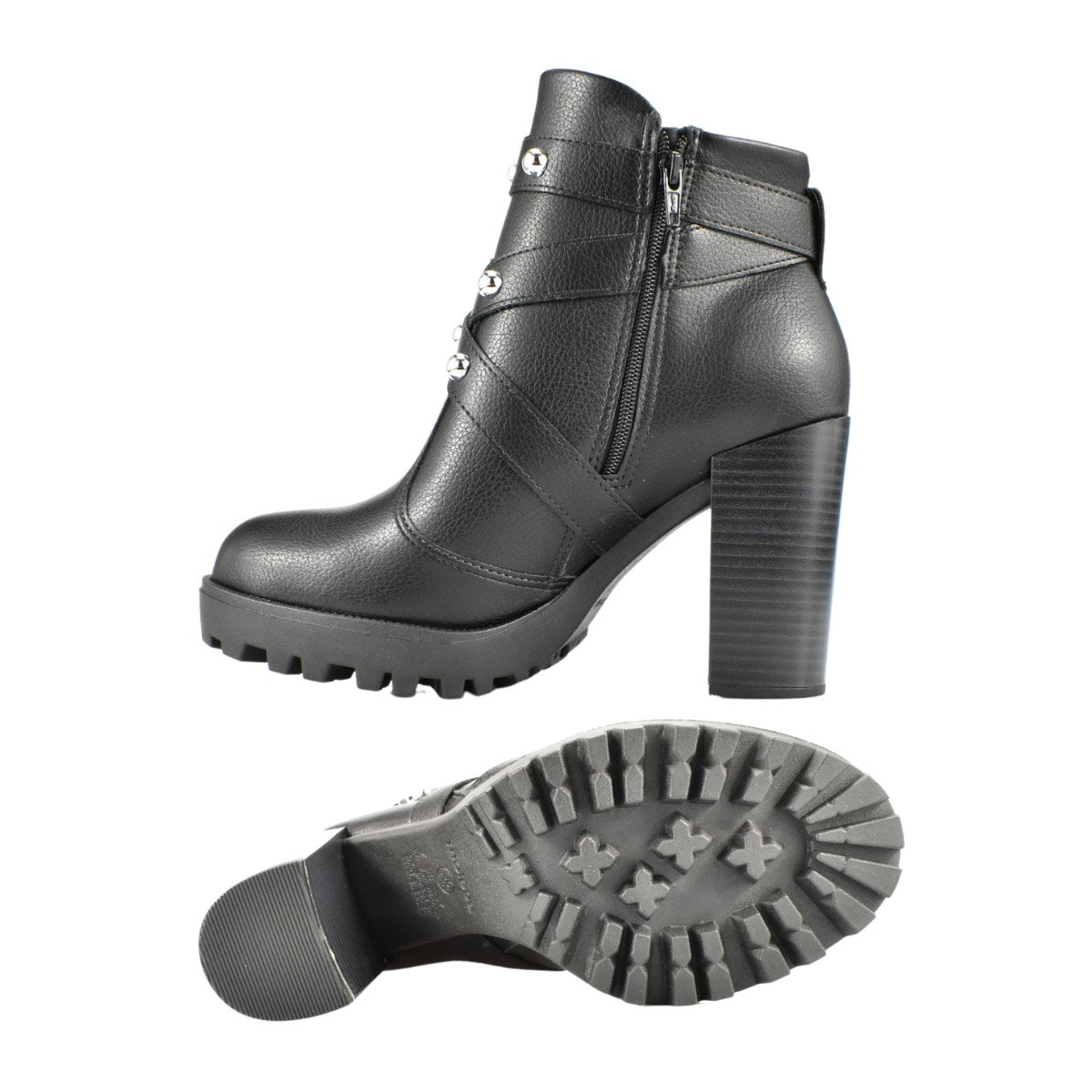 Bota Moleca Cano Curto Elegancia Moderna Preta Preto 5