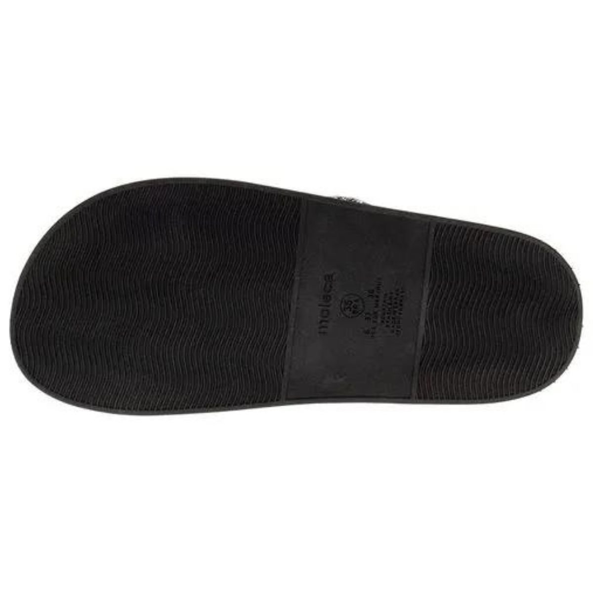 Papete Moleca Strass Brilho Feminina Preta Preto 4