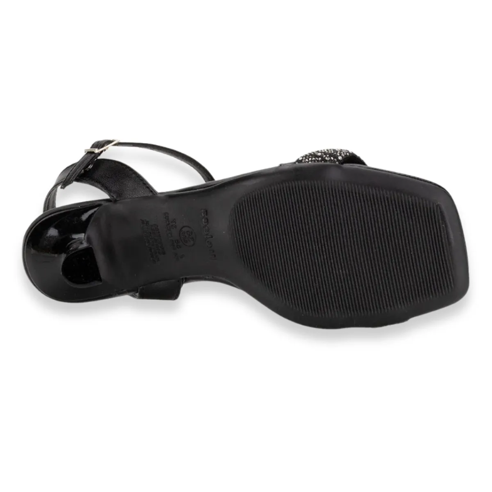 Sandalia Feminina Moleca Casual Salto Baixo Preta 5523102 Preto 6