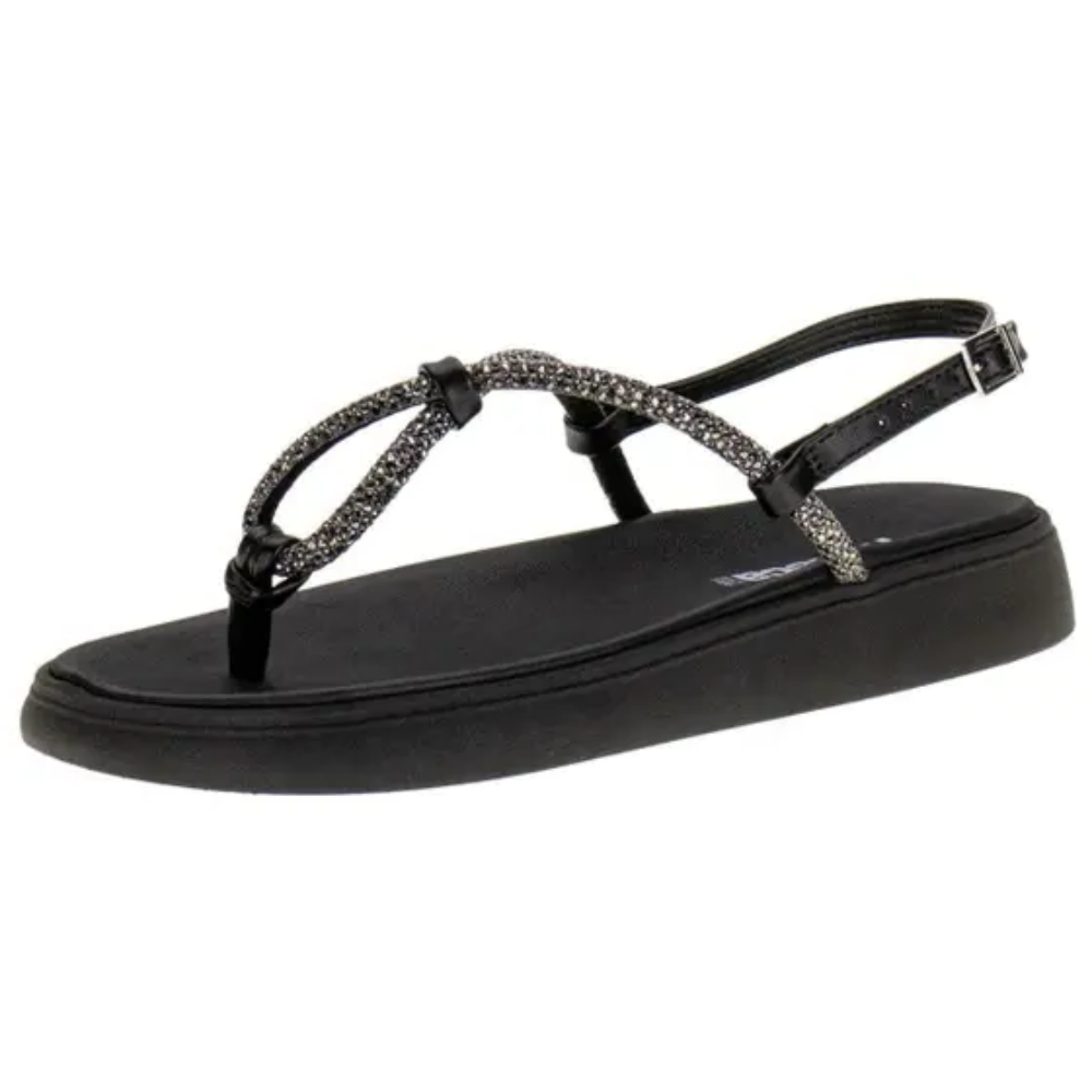 Sandalia Feminina Moleca Sola Grossa Feminina Preto 5499100 Preto 2