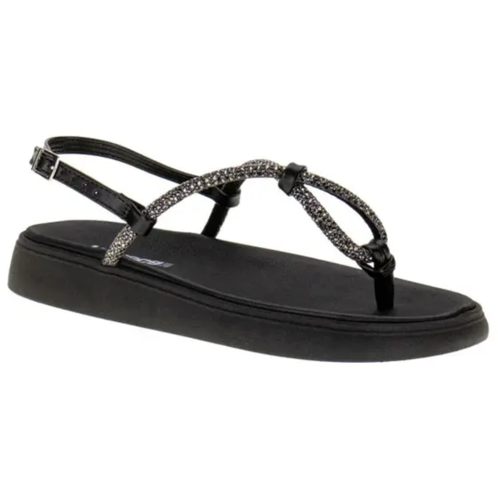 Sandalia Feminina Moleca Sola Grossa Feminina Preto 5499100