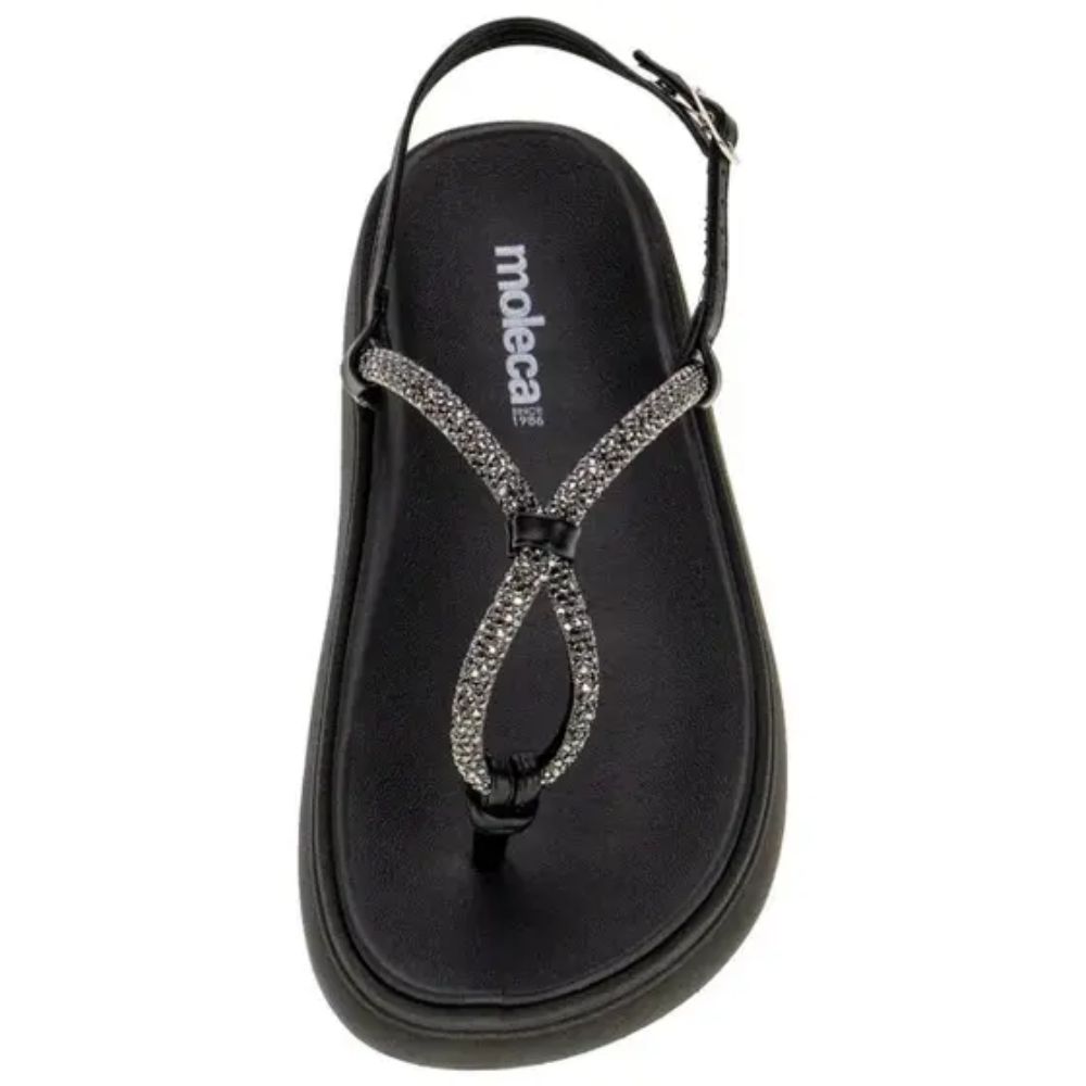 Sandalia Feminina Moleca Sola Grossa Feminina Preto 5499100 Preto 3